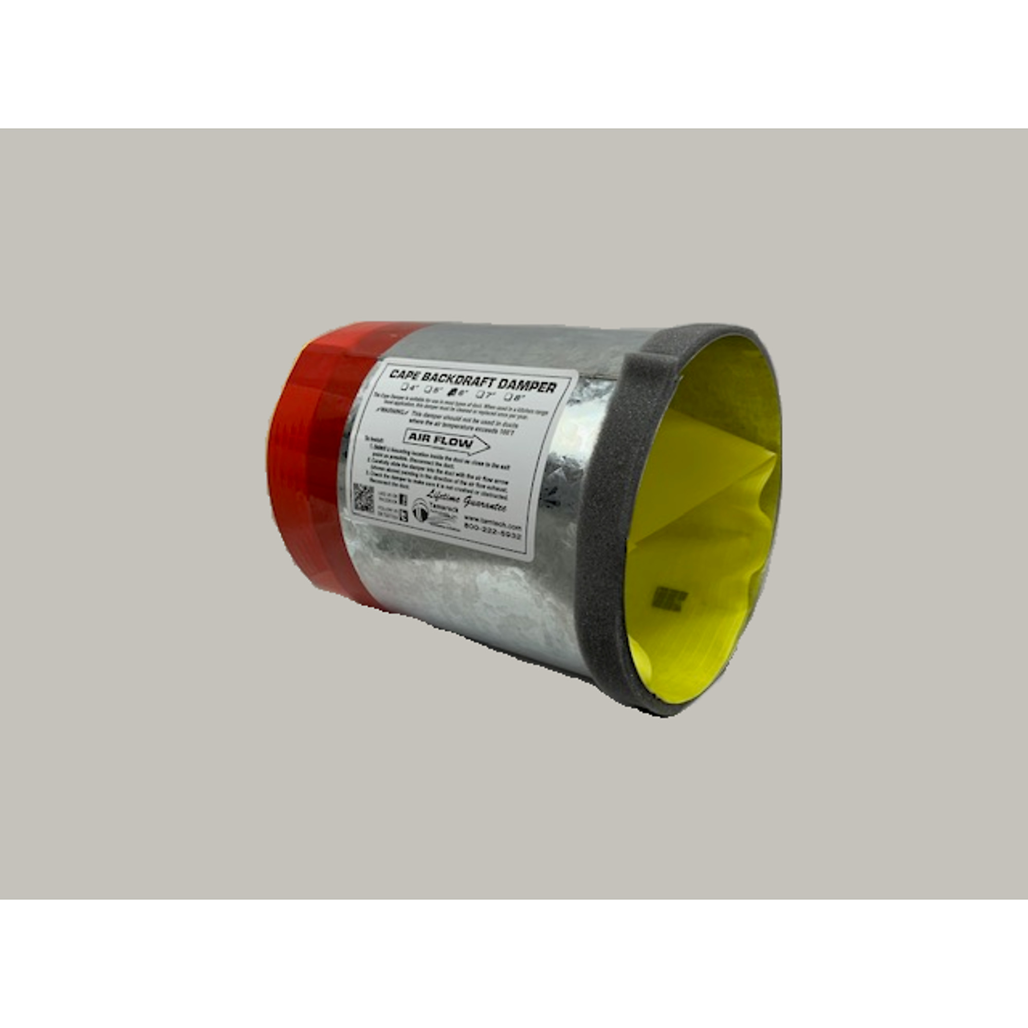 Tamarack Backdraft Damper, 6in. Diameter., Model# TTI-CBD6